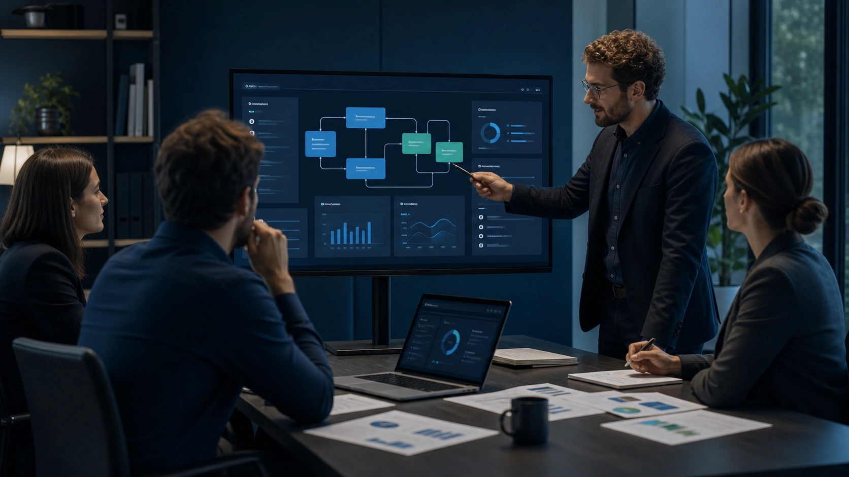 Team al lavoro su workflow AI